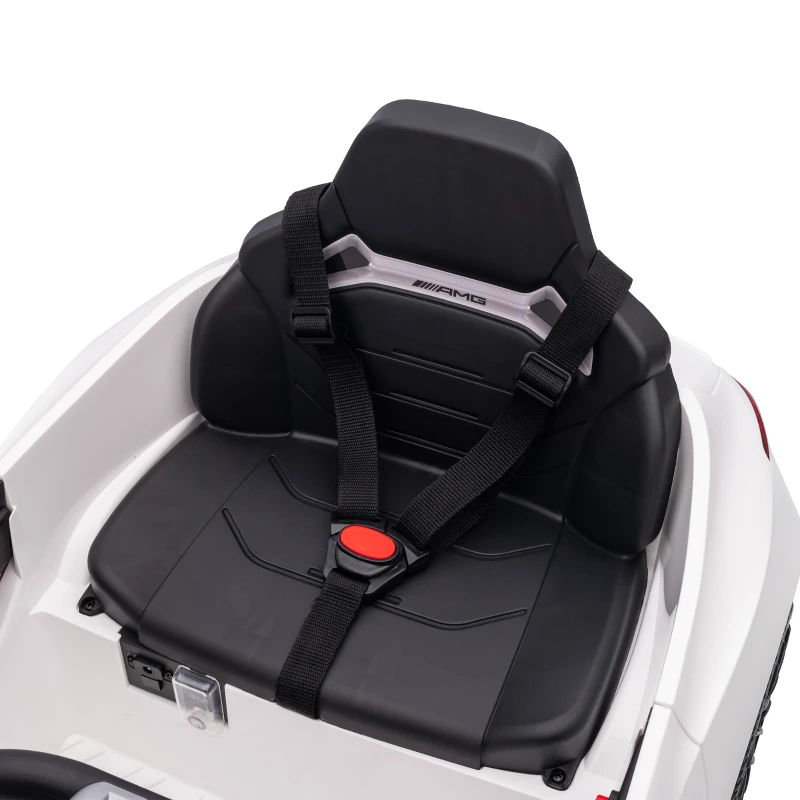 AIYAPLAY Macchina Elettrica per Bambini 12V Mercedes-AMG, Auto Elettrica Bambini, 2 Motori, Telecomando, Bianco