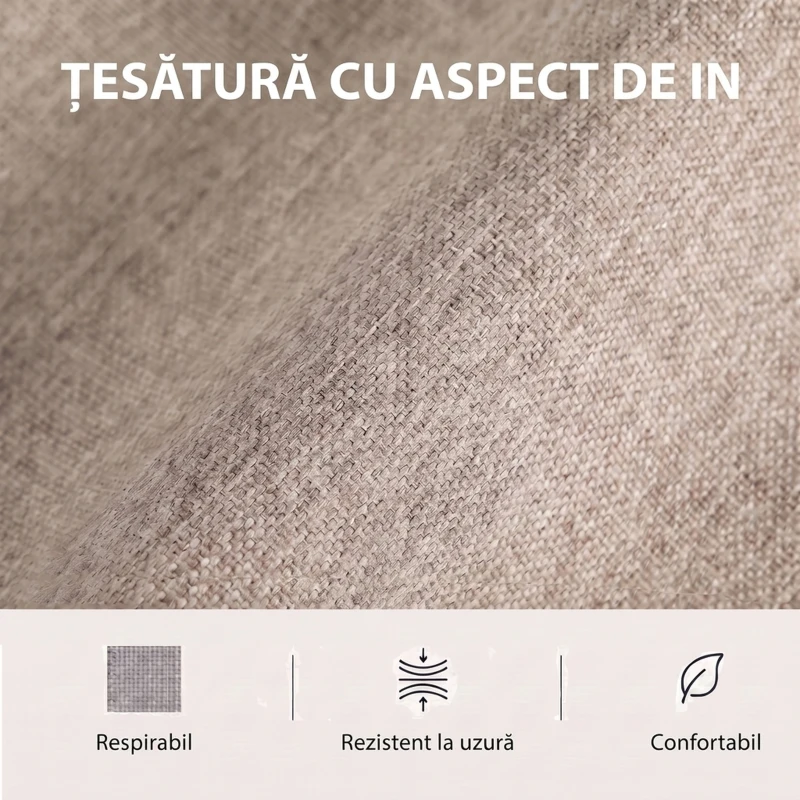 HOMCOM Fotoliu Electric cu Ridicare și Reclinare, Încălzire, Masaj, Efect In, 2 Telecomenzi, Crem