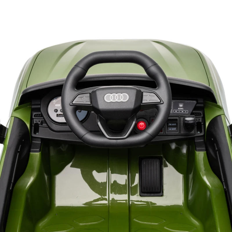 AIYAPLAY Macchina Elettrica per Bambini 12V Audi A5L con Telecomando, Batteria al Litio, 2 Motori, Telecomando, Verde