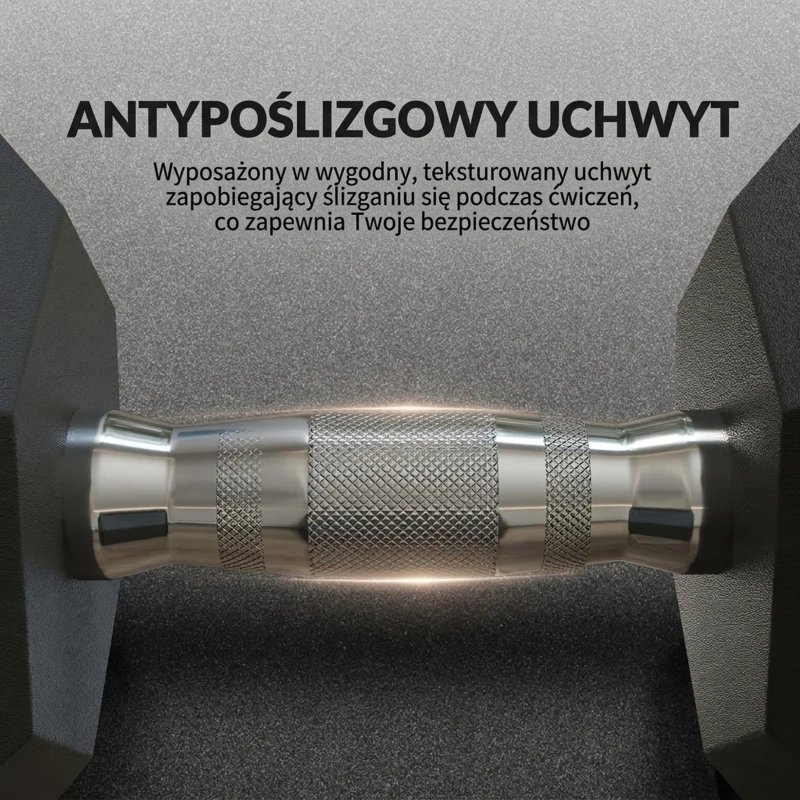 HOMCOM hexagon dumbbells handvat gekarteld 2 x 15 kg