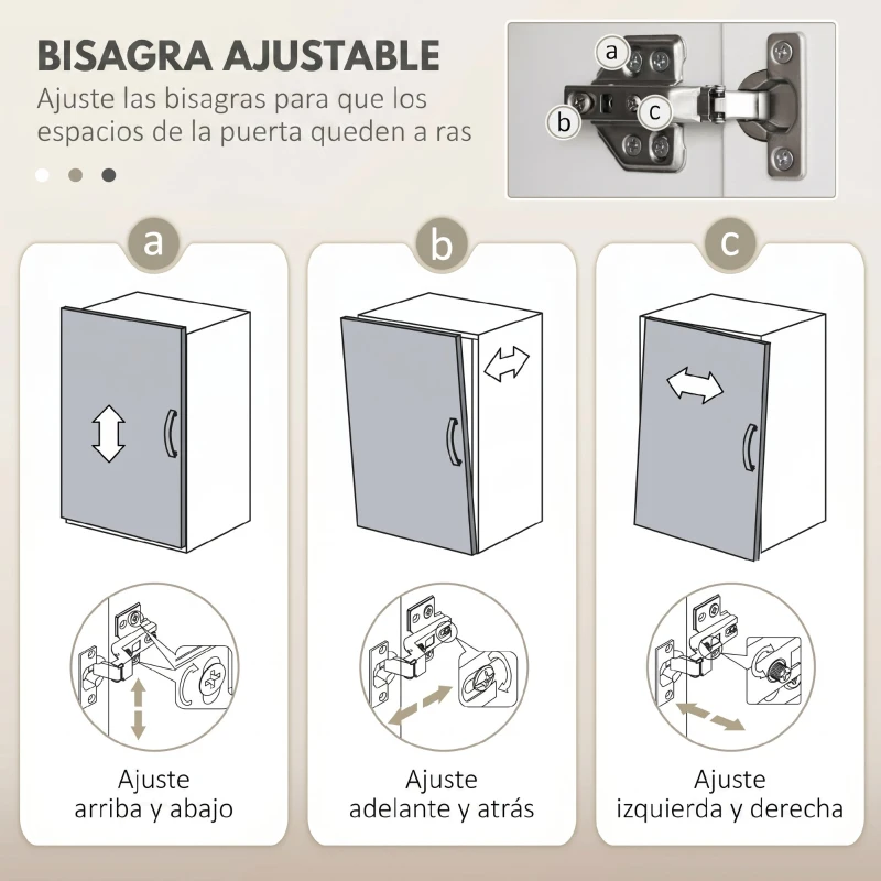 HOMCOM Mueble Bajo Lavabo con 2 Puertas y Estante Ajustable para Lavabo con o sin Pedestal 60x34x70 cm Blanco Brillo