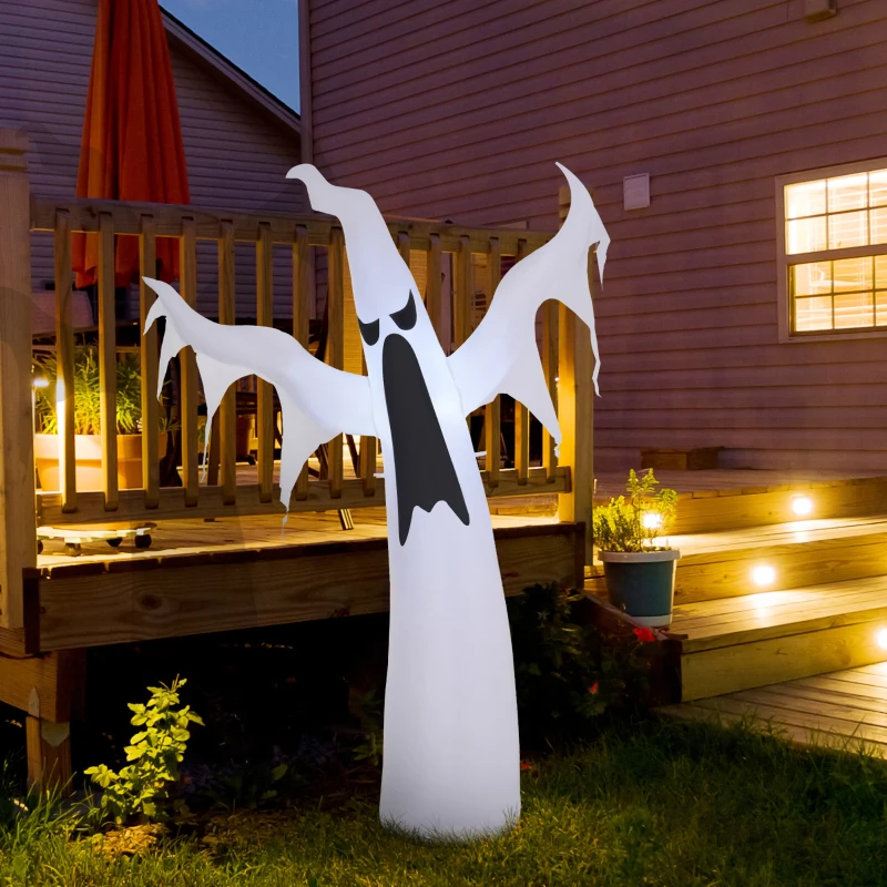 HOMCOM DMUCHANY DUCH LED DEKORACJA NA HALLOWEEN białe światło