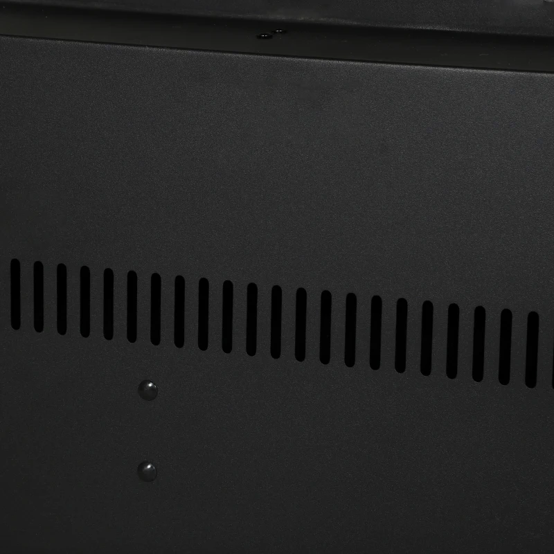 HOMCOM Camino Elettrico da Terra/Incasso con Cornice per TV 38'', 1800W, Effetto Fiamma 3D, Funzione Memory, Bianco