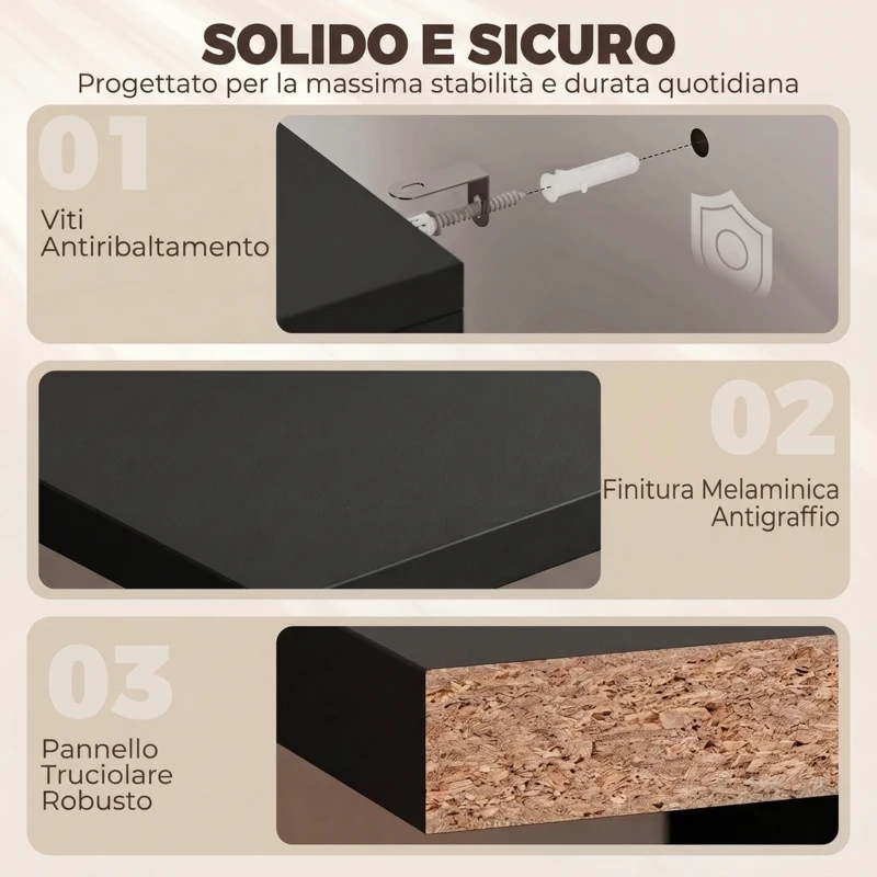HOMCOM Scrivania con Libreria e Borsa Laterale in Tessuto, Tavolo da Lavoro per Studio Ufficio, 98x51x153 cm, Nero