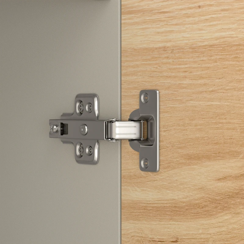 HOMCOM Aparador com 2 Portas e 3 Gavetas, Móvel de TV até 55 Polegadas, 120x35x74,5 cm, Branco e Carvalho