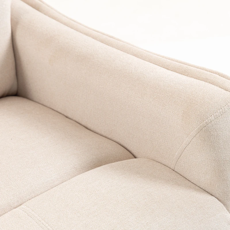 HOMCOM Poltrona Relax Reclinável Elétrica Elevatória com 2 Pontos de Massagem, Assento com Molas e Apoio para os Pés, Chenille Creme