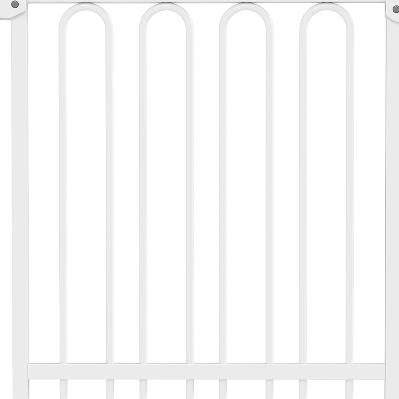 PawHut Cancelletto di Sicurezza per Cani Estensibile 76-104cm, Alto 104cm, Cancellino Cani Taglia Grande, Bianco