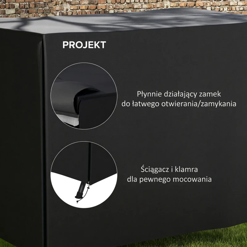 Outsunny Hoes voor tuinschommel beschermhoes waterdicht afdekkap Oxford groen
