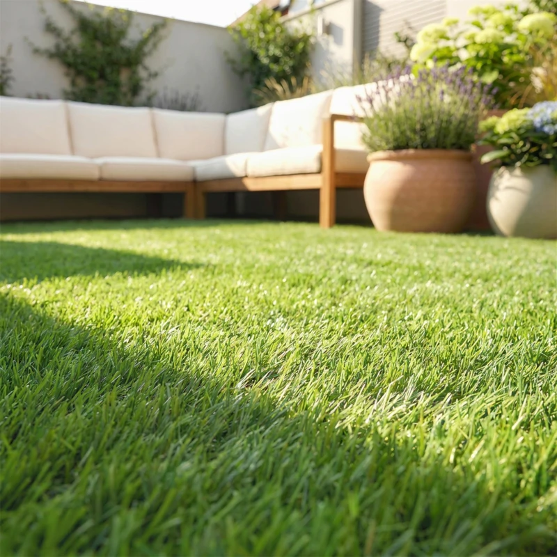 Outsunny Césped Artificial 3x1 m con Altura de Hierba 25mm Rollo de Hierba Sintética de Exterior para Jardín y Terraza