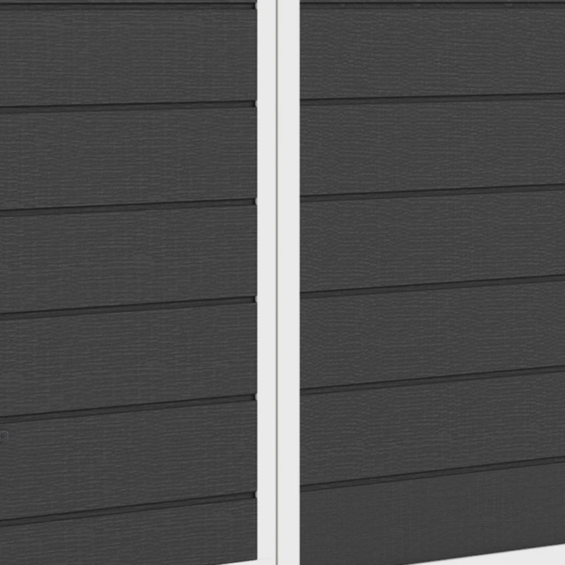 Outsunny Casetta da Giardino 1.14m² in PP e Alluminio con Pavimento, Capanno da Giardino, Tetto Inclinato, Nero