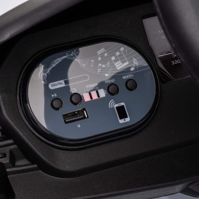 AIYAPLAY Macchina Elettrica per Bambini 12V Audi A5L con Telecomando, Batteria al Litio, 2 Motori, Telecomando, Bianco