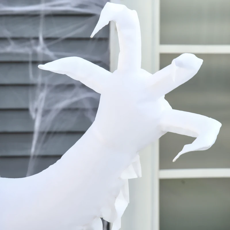 HOMCOM Halloween samopompujący upiór duch halloweenowa dekoracja z podświetleniem LED