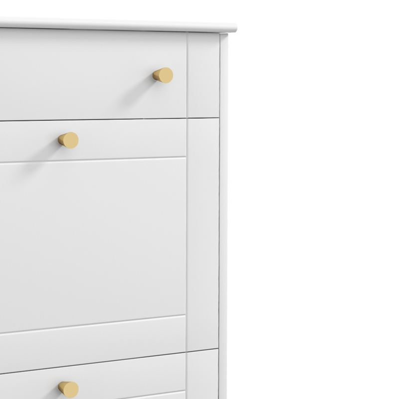 HOMCOM Scarpiera Salvaspazio Slim con 2 Ante a Ribalta Scarpiera Ingresso con Ripiani Regolabili, Cassetto Base Rialzata