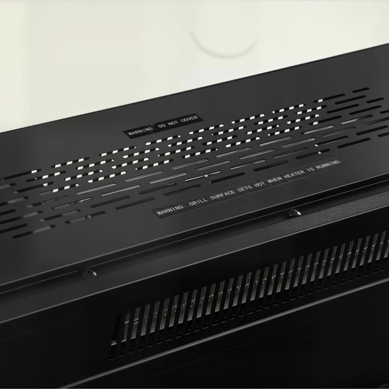 HOMCOM Lareira Elétrica de Encastrar ou Independente 750/1500W, 3 Lados, 12 Cores de Chama 3D, Termóstato, Telecomando, Preta