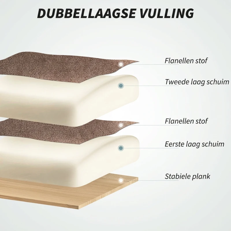 HOMCOM Ergonomische Bureaustoel met Verstelbare Rugleuning en Voetensteun, Zacht Stof, Lichtbruin(m-4)