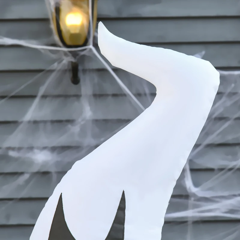 HOMCOM Halloween samopompujący upiór duch halloweenowa dekoracja z podświetleniem LED