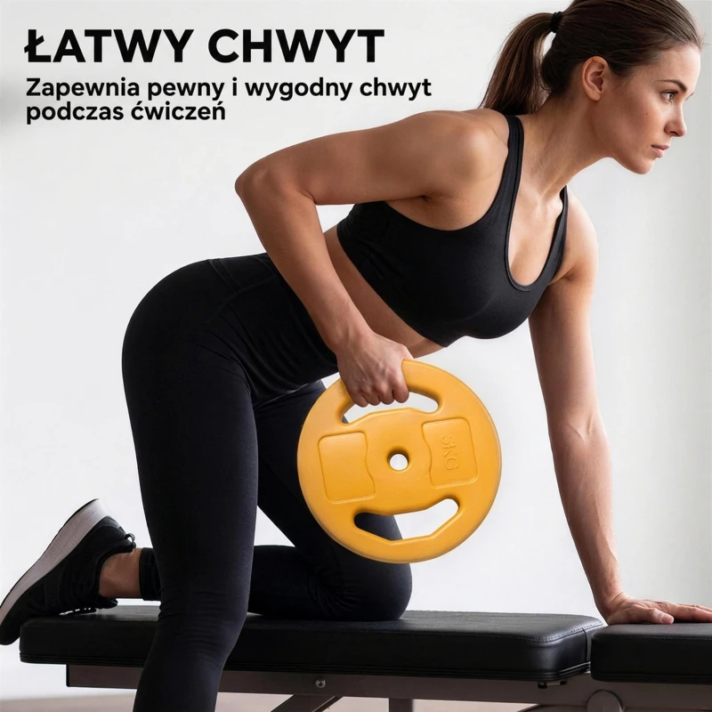 HOMCOM Zestaw Hantli 20kg, Hantle z Żeliwa z Rurą Łączącą, Antypoślizgowy Uchwyt, Wielokolorowy