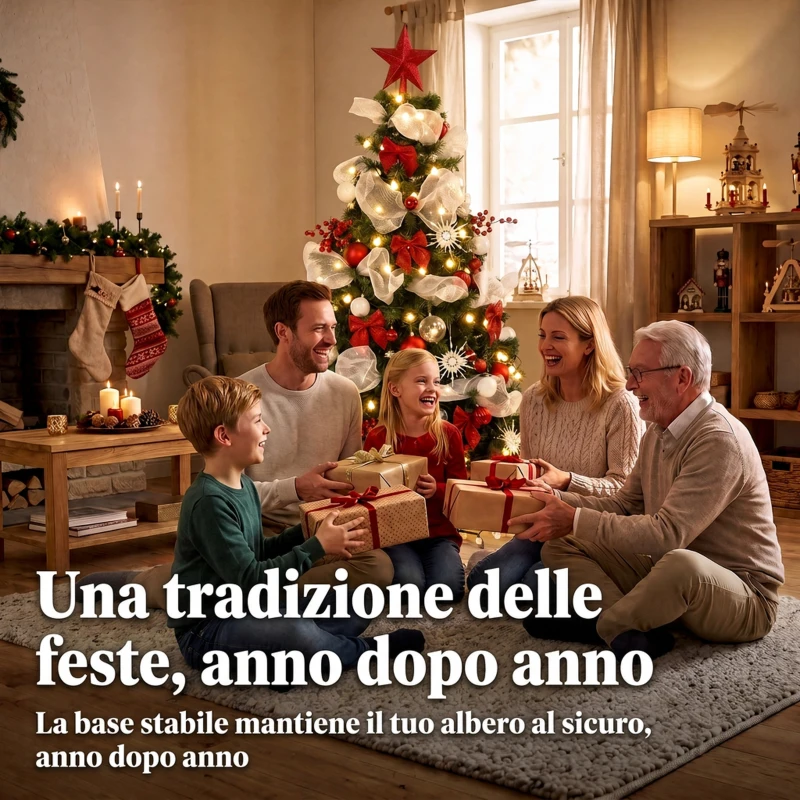 HOMCOM Albero Natale Folto 180cm con 200 Luci LED, Telecomando, 8 Modalità, 800 Rami, Palline, Nastri, Fiocchi