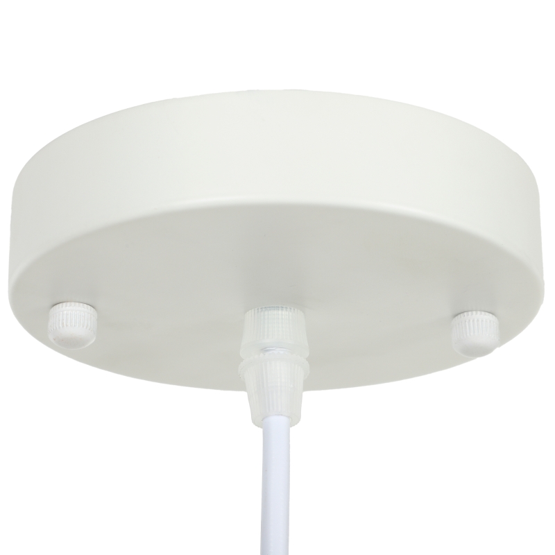 HOMCOM In hoogte verstelbare hanglamp met E14-fitting in wit en goud