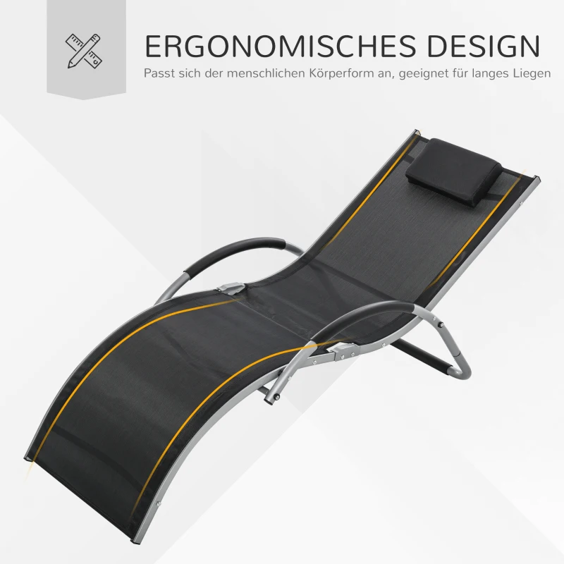 Leżaki ogrodowe z poduszkami leżak do relaksu ergonomiczny aluminium Texteline