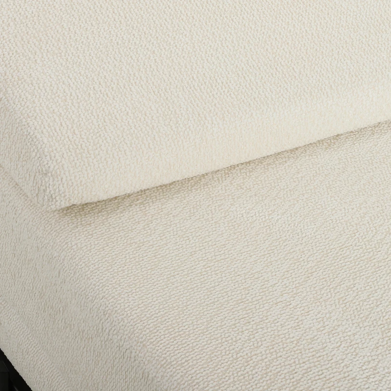 HOMCOM Sofá-cama 3 em 1 de 3 Lugares com 2 Almofadas Laváveis e Estrutura em Aço 193x82x57 cm Creme