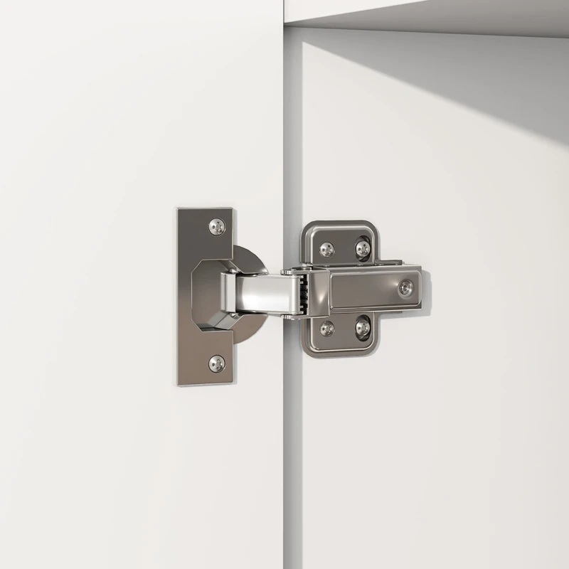 HOMCOM Armario Dormitorio 2 Puertas y 2 Cajones Armario Ropero con Espejo Barra para Colgar 80x50x180 cm Blanco