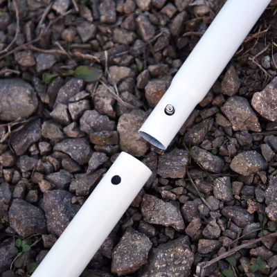 Steunpaal tentstok 3 st. Metalen telescooppaal voor zeildoek, elk 1 m