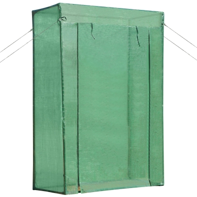 kas binnenplaats mini draagbaar metalen frame warm tuinschuurtje