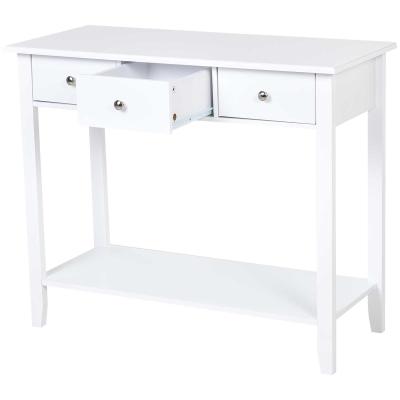 Consoletafel bijzettafel met 3 schuiflades dressoir entree massief hout