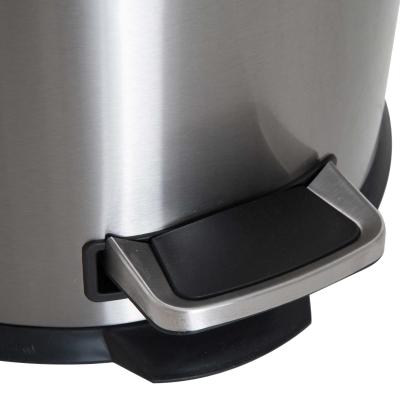 Pedaalemmer afvalbak met pedaal prullenbak vuilnisbak met scharnierend deksel 30 L