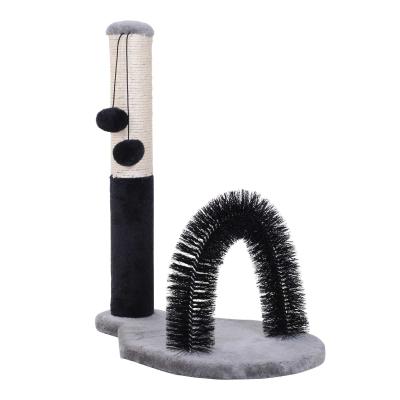 Kattenkrabboom krabboom krabpaal krabspeelgoed met ballen massageboog