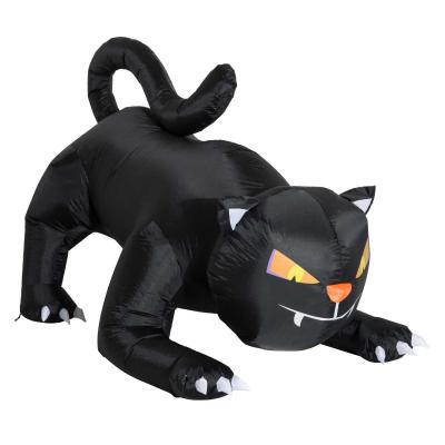 opblaasbare halloween decoratie opblaasfiguur LED-verlichting boom heksen kat pompoen