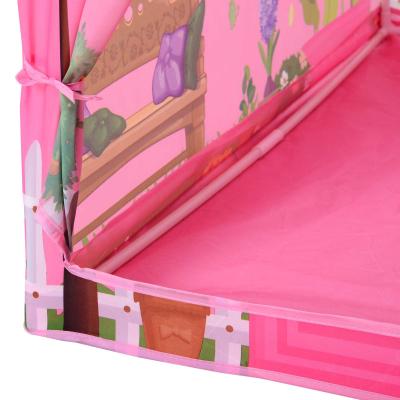 Kinderspeelhuis 2 deuren prinses speeltent huispatroon vanaf 3 jaar rollenspel