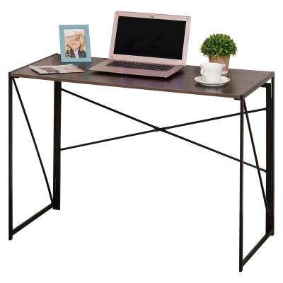 Computertafel bureau kantoortafel PC tafel industrieel design staal bruin