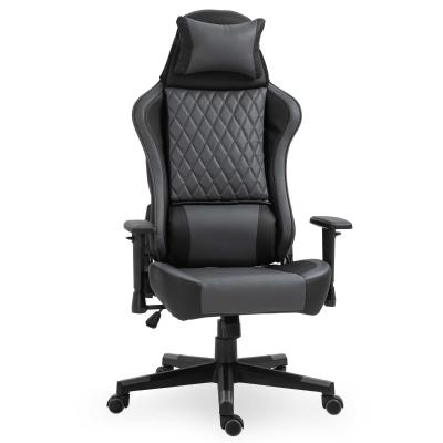 Vinsetto ergonomische gamingstoel kantoorstoel zwart grijs