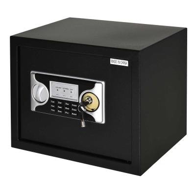 Safe kluis meubelkluis wandkluis met elektronisch slot staal zwart