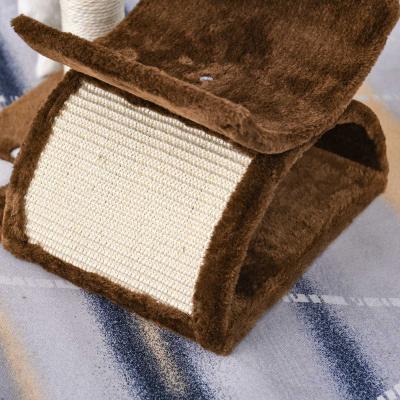 Kattenboom speelboom met bal kattenkrabpaal krabboom katten bruin