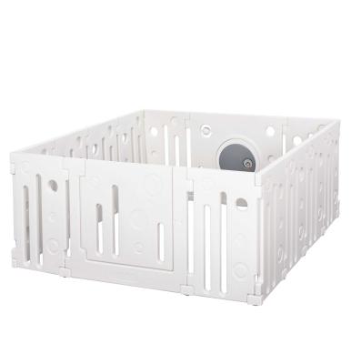 babybox 14 elementen beschermhek met deur en spel HDPE PP wit