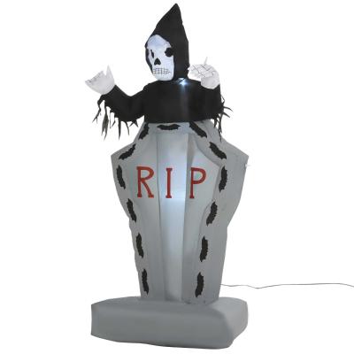 Halloween opblaasbaar grafstenen geest gloeiende spookachtige decoratie 180 cm