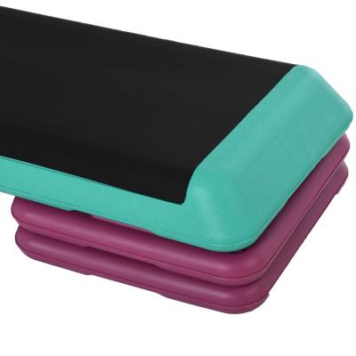 Stepboard aerobics fitness stepper hometrainer in hoogte verstelbaar sport zwart