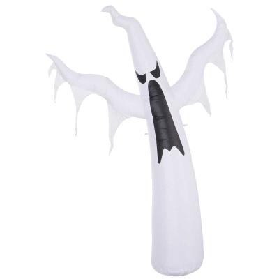 HOMCOM Inflatable Halloween Scary Ghost Outdoor Decoration w/ LED Lights 1.2M