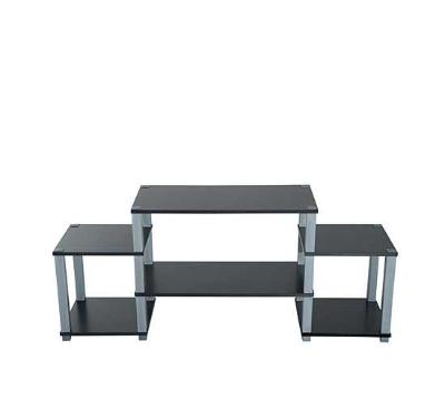 HOMCOM TV Stand, 36Dx 57 Hx136.5 W cm-Black/Grey