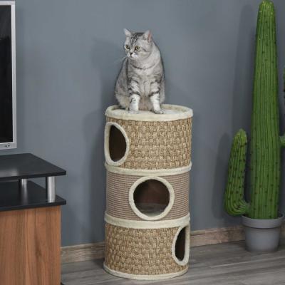 PawHut Scratching and climbing post Sisal Seaweed Road