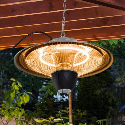 Outsunny Hanging Patio Heater, 1500W, Aluminium-Silver