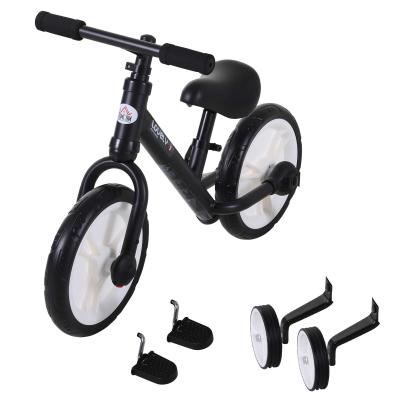 HOMCOM PP Toddlers Removable Stabiliser Balance Bike Black