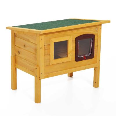 Pawhut 70L×51.5W×60H cm Wooden Pet House