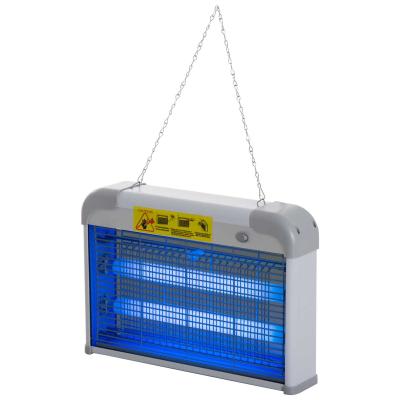 Outsunny LED Wall-mounted Portable Mosquito Killer Lamp, Steel-Grey