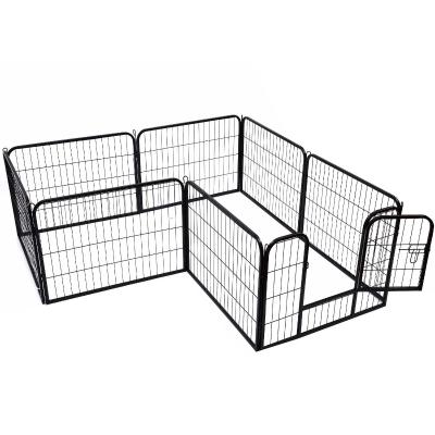 Pawhut Heavy Duty Pet Play Pen, size (80 x 60 cm)-Black