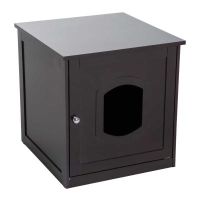 Pawhut Cat Litter House-Dark Brown