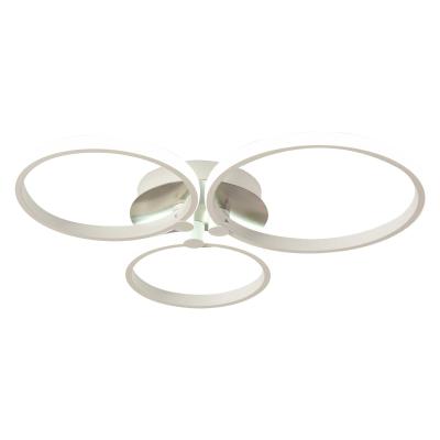 HOMCOM Three Circle LED Ceiling Modern Light with Metal Base for Hallway, Dining Room